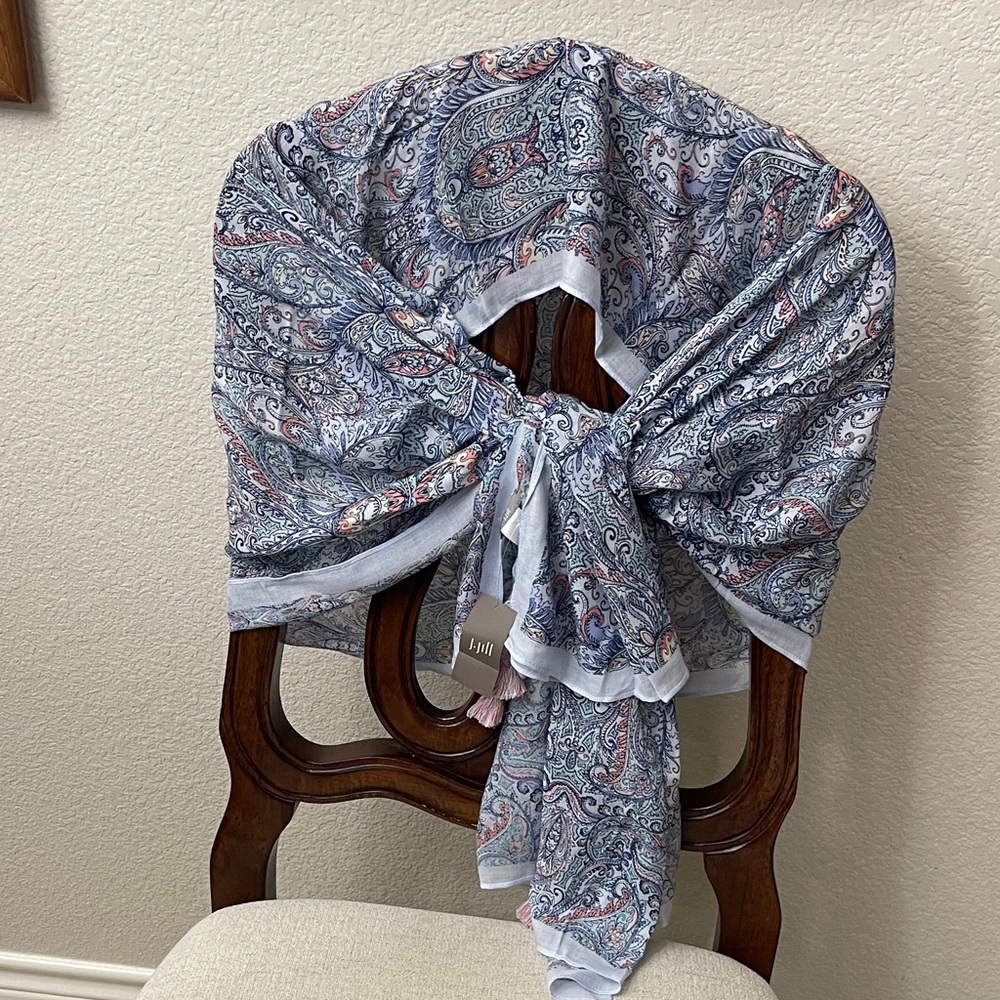 J. Jill Multicolor Paisley Scarf